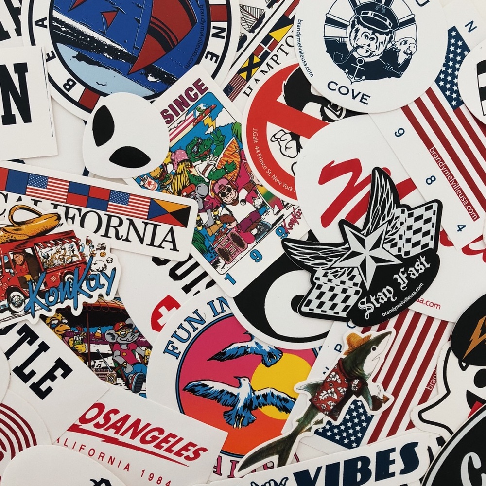 15 brandy melville stickers